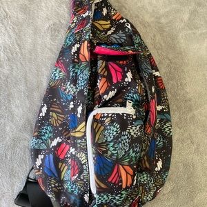 HTF Kavu Flutterfly Rope Sling Bag EUC